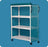 Standard Line - Linen Cart with Cover 3 Shelves PVC 3 Inch Twin Casters - VL LC3 L BLUE
