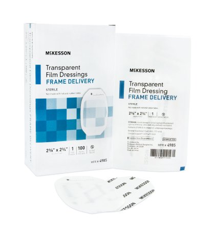 McKesson McKesson Transparent Film Dressing Octagon 2-3/8 X 2-3/4 Inch Frame Style Delivery Without Label Sterile - 4985