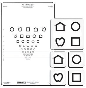 Good-Lite LEA SYMBOLS Proportional Spaced Vision Chart Lea Symbols 5 Foot Pediatric - 259301