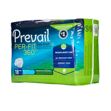 First Quality Prevail Per-Fit 360° Adult Incontinent Brief Tab Closure Large Disposable Heavy Absorbency - PFNG-013