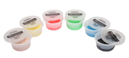CanDo TheraPutty - Therapy Putty Set 2X-Soft / X-Soft / Soft / Medium / Firm / X-Firm 6 X 2 oz. - 10-2606