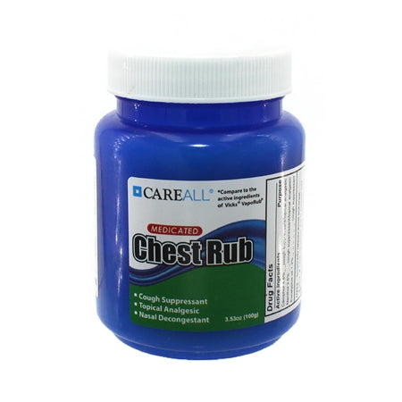 CareAll - Chest Rub 4.8% - 1.2% - 2.6% Strength Ointment 3.53 oz. - MCR4