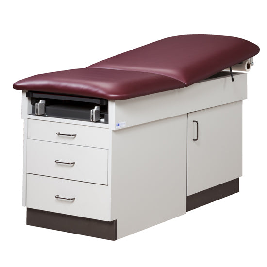 Clinton Industries Family Practice Exam Table Fixed Height 400 Lbs. - 8870-1GR-2AB3WW