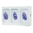 Bowman Manufacturing Triple with Dividers Glove Box Holder Horizontal or Vertical Mount 3-Box White 3.81 X 10.03 X 15.87 Inch Powder Coated Metal - GL003-0413-DISP