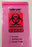 Seal-N-Rip - Specimen Transport Bag with Document Pouch 6 X 9 Inch Zip Closure STAT / Biohazard Symbol / Storage Instructions NonSterile - F20609STATSNR