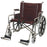MRIequip.com LLC MRI Non-Magnetic Bariatric Wheelchair Desk Length Arm Padded, Removable Arm Style Burgundy 26 Inch Seat Width 550 lbs. Weight Capacity - WC-1003