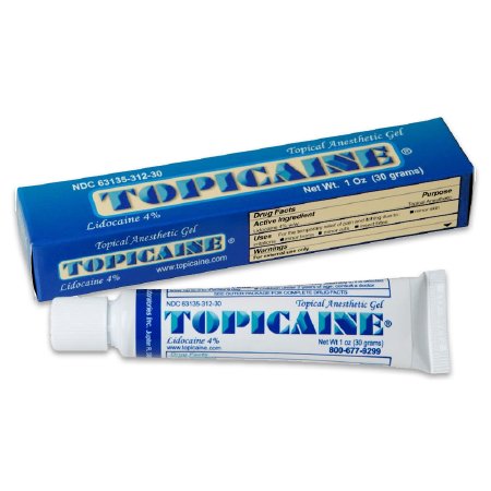 Esba Laboratories Topicaine Topical Pain Relief 4% Strength Lidocaine Topical Gel 30 Gram - TOP4-030-TCRC