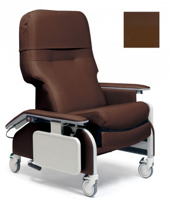 Graham-Field Clinical Care Drop Arm Recliner Chestnut Four Tente Swivel Caster, Three Locking Caster Four Tente Swivel Caster, Three Locking Caster - FR566DG8516