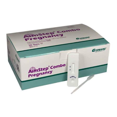 AimStep Combo - Rapid Test Kit Fertility Test hCG Pregnancy Test Serum / Urine Sample 30 Tests - 97730