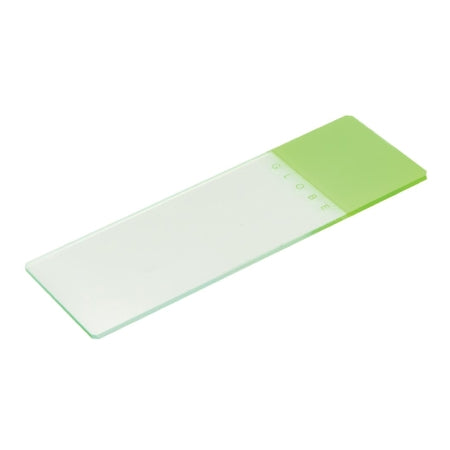 Globe 1324 Series - Microscope Slide 25 X 75 X 1.1 mm Green Frosted End - 1324G