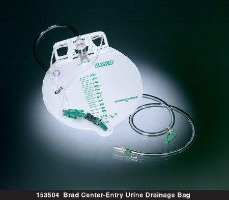 Bard Bard Urinary Drain Bag Anti-Reflux Valve 2000 mL Vinyl - 153504