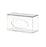 Side-Loading - Glove Box Holder Wall Mounted 1-Box Capacity Clear 4.125 X 5.5 X 10.125 Inch Acrylic - 8169-CL