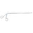 MedGyn - Foreign Body / IUD Removal Forceps 8 Inch Length Surgical Grade Stainless Steel NonSterile Finger Ring Handle Straight Hinged Serrated Alligator Jaws - 30112
