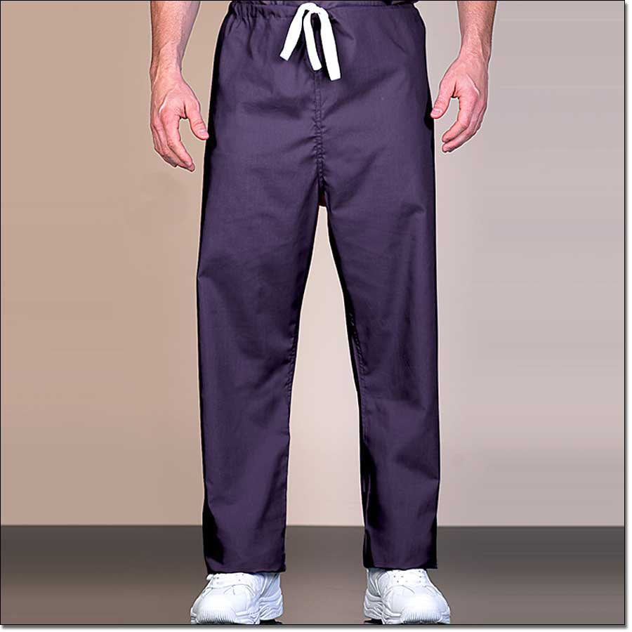 Drawcord Scrub Pants Purple
