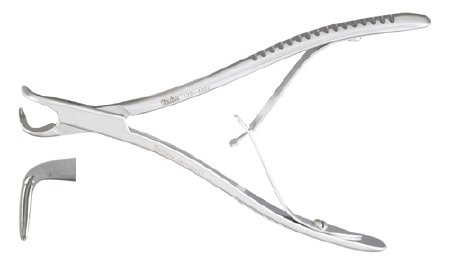Miltex - Microsurgical Rongeur Friedman 90° Angled Tip 1.3 mm Bite X 5-1/2 Inch Length - 17D-4802
