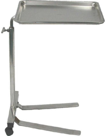 Newmatic Medical - MRI Conditional Mayo Stand Tray Tray Flat Base 31 to 51 Inch 13 X 19 Inch - 11375