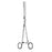 Econo - Dressing Forceps Bozeman 10-1/4 Inch Length Floor Grade Pakistan Stainless Steel Sterile Ratchet Lock Finger Ring Handle Double Curved Serrated Jaws - 96-2622