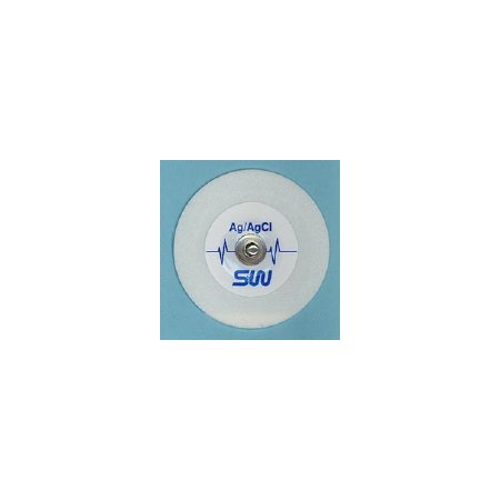 S & W Healthcare - ECG Snap Electrode Monitoring Non-Radiolucent Foam Backing 25 per Pack - 440