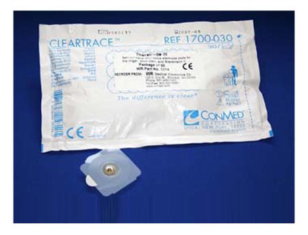 WR Medical Electronics Cleartrace EKG Snap Electrode Monitoring Radiolucent 30 per Pack - 3214