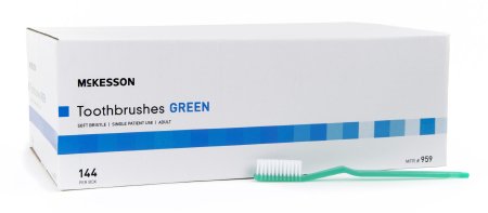 McKesson McKesson Toothbrush Green Adult Soft - 959