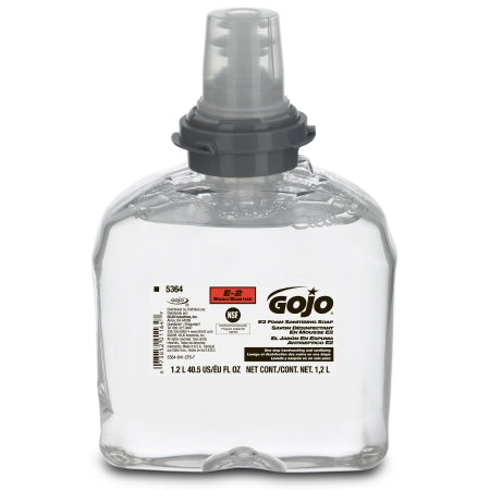 GOJO GOJO E2 Soap Foaming 1,200 mL Dispenser Refill Bottle Unscented - 5364-02