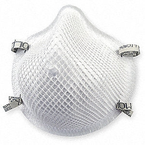 Moldex-Metric Particulate Respirator Mask N95 Cup Elastic Strap Small White - 2201N95