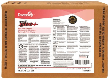 Lagasse Bravo 1500+ Floor Stripper Liquid 5 gal. Box Mild Scent - DVS95594995