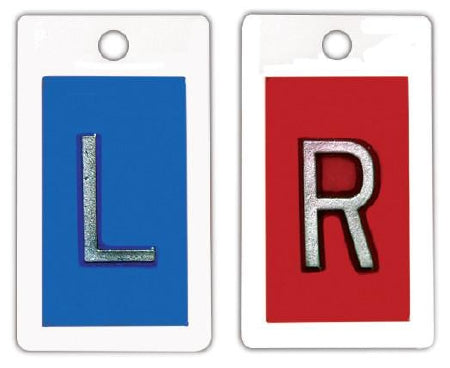 Wolf X-Ray Identifier X-Ray Marker Left and Right Marker Set 5/8 Inch With No Initials - 50169