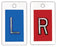 Wolf X-Ray Identifier X-Ray Marker Left and Right Marker Set 5/8 Inch With No Initials - 50169