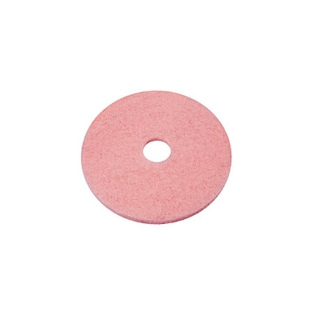 Saalfeld Redistribution Remover Hard Floor Burnishing Pad 20 Inch Pink Polyester Fiber - 403420