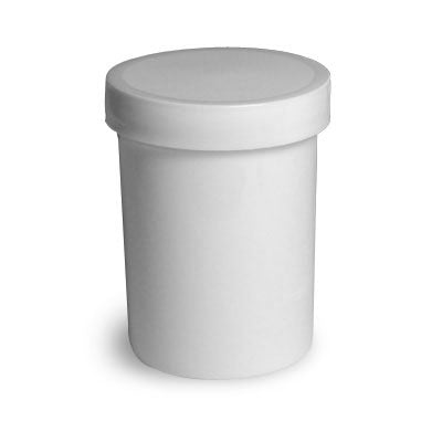 Berry Plastics Ointment Jar White 2 oz. - 70610020902