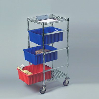 Health Care Logistics IV Solution Cart Chrome Plated Wire 21 X 24 X 48 Inch - 5265-01