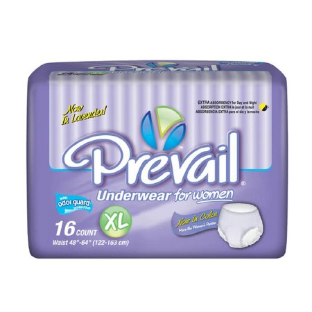 First Quality Prevail Daily Underwear Adult Absorbent Underwear Pull On X-Large Disposable Heavy Absorbency - PWC-514/1