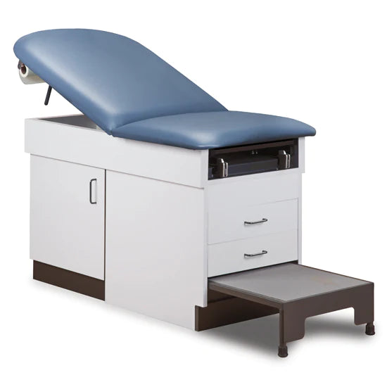 Clinton Industries - Family Practice Table with Step Stool - 8890-1GR-2GR-5C-3CM