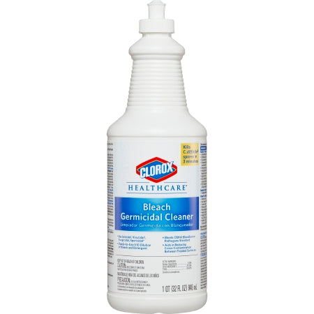 Saalfeld Redistribution Clorox Healthcare Bleach Surface Disinfectant Cleaner Germicidal Liquid 32 oz. Bottle Fruity Floral Bleach Scent - 68832