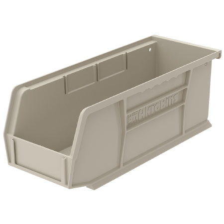 Akro-Mils Akrobins Storage Bin AkroBins Stone Industrial Grade Polymers 4 X 4-1/8 X 10-7/8 Inch - 30224STONE