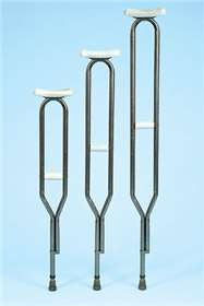 Alimed Tuff Coat Underarm Crutches Steel Frame Extra Tall Adult 400 lbs. Weight Capacity - 81766
