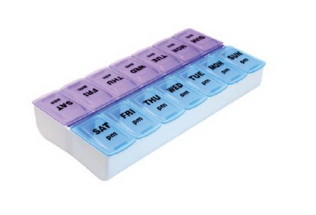 Weekly Twice-A-Day - Pill Organizer Standard Size 7 Day 2 Dose - 70059B