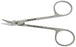 BR Surgical - Ligature Scissors O'Brien 3-1/2 Inch Length Surgical Grade Stainless Steel NonSterile Finger Ring Handle Angled Sharp Tip / Sharp Tip - BR08-80109