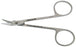 BR Surgical BR Surgical Ligature Scissors O'Brien 3-1/2 Inch Length Surgical Grade Stainless Steel NonSterile Finger Ring Handle Angled Sharp/Sharp - BR08-80109