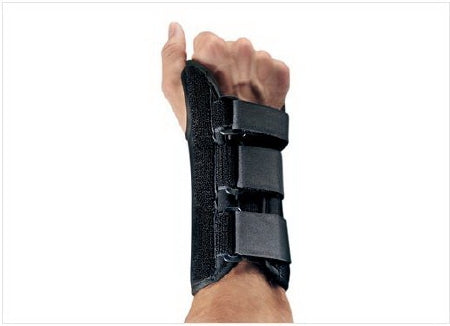 DJO ComfortForm Wrist Brace Palmar Stay Nylon / Lycra / Aluminum Right Hand Black Small - 81-97883