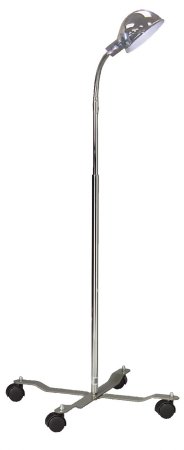 Drive Medical Gooseneck Exam Light Floor Standing Incandescent 60 Watt Chrome - 13408MB