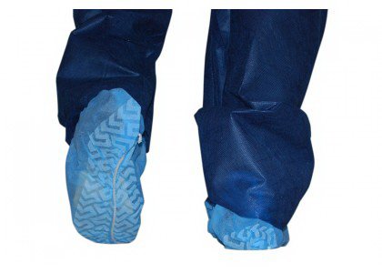 Dukal Shoe Cover X-Large, Fits 14 to 16 Non-skid Blue NonSterile - 350E