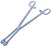 Gynex - Sponge Forceps 24 cm NonSterile Ratchet Lock Finger Ring Handle Straight Serrated Fenestrated Teardrop Jaws - 3207