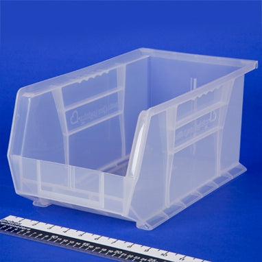 Health Care Logistics HCL Super Tough Storage Bin Semi-Clear Industrial Grade Polymers 7 X 8-1/4 X 14-3/4 Inch - 1415C