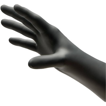 NitriDerm Ultra Black - Exam Glove Large NonSterile Nitrile Standard Cuff Length Textured Fingertips Black Chemo Tested - 187300