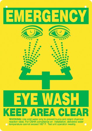 Benco Dental - Wall Sign First Aid Sign Emergency Eye Wash - 815-99502223