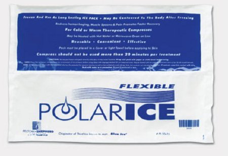 Flexible Polar Ice - Cold Pack General Purpose One Size Fits Most 10-1/2 X 14 Inch Plastic / Gel Reusable - POLARICE 10X15