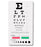 Prestige Medical Snellen Eye Chart 6 Foot Snellen - 3909
