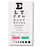 Prestige Medical - Eye Chart 6 Foot Measurement Acuity Test - 3909